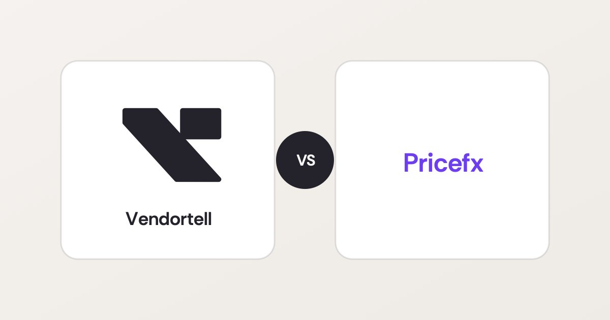 Vendortell vs. Pricefx