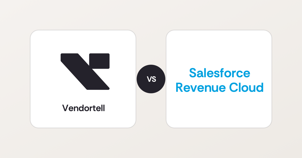 Vendortell vs. Salesforce Revenue Cloud
